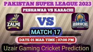 PSZ VS KRK MATCH 17 PSL 8 2023