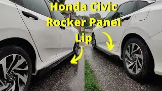Honda Civic 2016 Rocker Panel Lip Installation