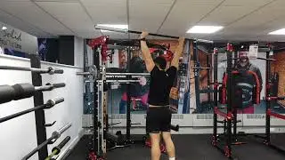 Body Power Multi-Function Smith Machine with Half Rack & Dual Adjustable Pulley