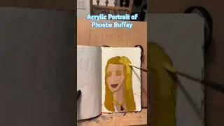 Painting of Phoebe Buffay From FRIENDS #painting #friends #illbethereforyou #portrait #lisakudrow