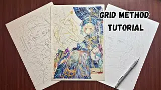 Draw anything with grid method #pendrawing #gridmethod #how to draw