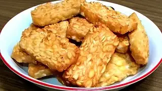 CARA GORENG TEMPE GARING DI LUAR,EMPUK DI DALAM MERESAP GURIHNYA