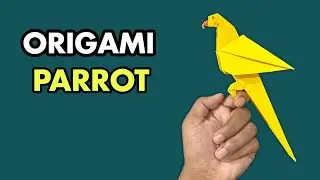 New Paper bird,  origami parrot 🦜 , how to make paper parrot,  best paper bird