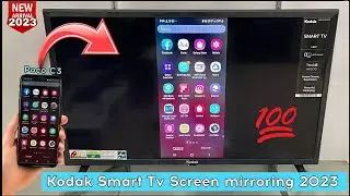 How To Screen Mirroring Kodak Smart Tv 2023 || Poco C3 Mobile Connecting Kadak Smart Tv Midcast