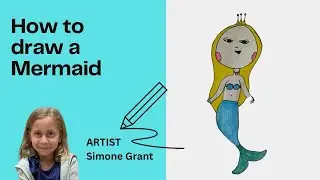 How to draw a Mermaid 🧜&zwj;♀️ with Simone