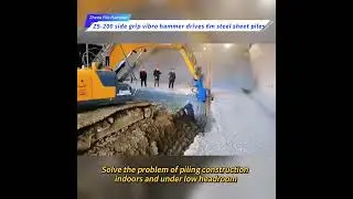 The Side Grip Vibro Hammer enables you to effortlessly tackle pile-driving indoor and low headroom
