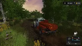 Привёз Топливо на Базу на стареньком Газончике. Farming Simulator 2017