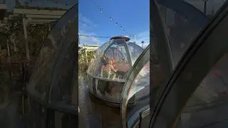 Dinner in this Riverfront Bubble Dome 😍