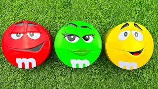Satisfying Video | Unpacking and Mixing Rainbow Candy in 1 M&M'S Boxes ASMR
