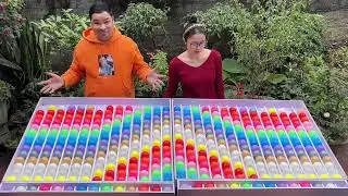 Puzzle sort ball challenge game solve mode in rainbow order