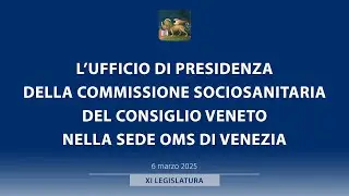 L&rsquo;ufficio di presidenza della Comm. sociosanitaria del Consiglio Veneto nella sede OMS di Venezia
