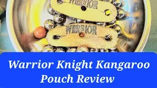 Warrior Knight Kangaroo Slingshot Pouch Review #slingshots #slingshotshooting #outdoors