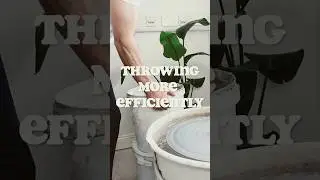 Quick tip for speeding up throwing! 🪣😊 #ceramics #pottery #clay #stoneware