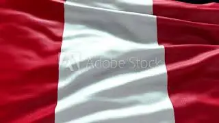 4k render Peru Flag video waving in wind Peru Flag Wave Loop waving in wind Peru Flag Peru Flag