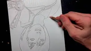 Drawing Yuffie from Final Fantasy 7 in Pastel!