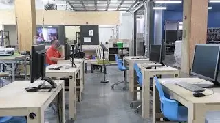 Watch now: Visitors tour the Nebraska Innovation Studio