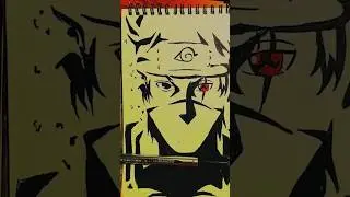 Kakashi drawing 💀💀|#kakashi #animedrawing #naruto #kakashihatake