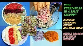 Chop vegetables in a split second| Chopping,shredding and slicing|Multipurpose food processor