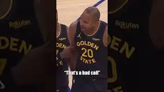 SGA gets the foul, Warriors can't believe it Lip Reading #nba #shorts