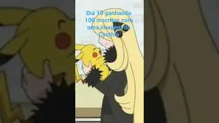 dia 10 ganhando 100 inscritos com uma imagem da Cynthia #meme #pokemon #aprendiendoadibujar #music