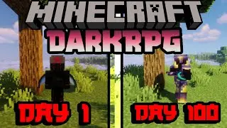 I Survived 100 Days Of Dark RPG Minecraft! Here's What Happened...