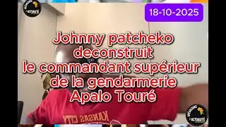 🚨🚨Johnny Patcheko attaque le chef de la gendarmerie ivoirienne Apalo Tour&eacute; en direct !