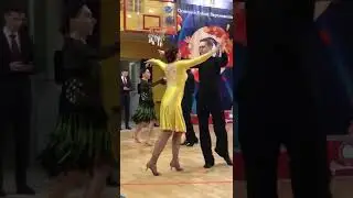 Наш первый турнир. (хобби класс). Латина. Самба. Samba. Hobby class. Ballroom dancing competition.