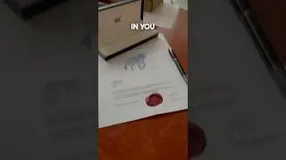 Bull Drawing Authenticity Certificate #bulldrawing #waxsealing #waxsealstamp #waxseals #waxseal