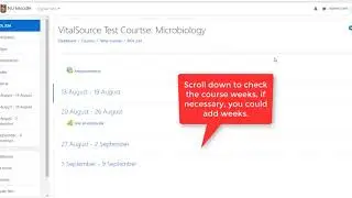 22  Course Settings  Change Start Date,End Date, Add Weeks
