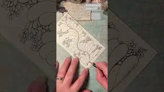 Flux on a string using the Zentangle&reg; method, drawing tutorial with Jessica CZT&copy; Outside the LinZ