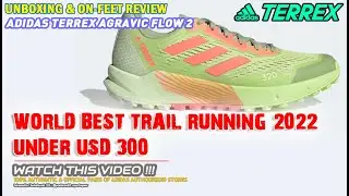 Unboxing & review on feet ADIDAS TERREX AGRAVIC FLOW 2 TRAIL RUNNING OUTDOOR SHOES (100% AUTHENTIC)