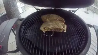 RIBEYE STEAK BIG GREEN EGG REVERSE SEAR