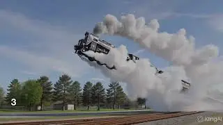 AI Movie Galaxy Express 999 C62 taking off 銀河鉄道999 C62 50の離陸シーン AI 은하철도999 이륙장면