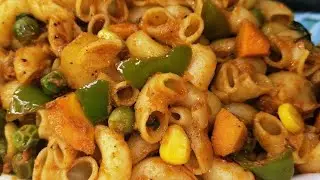 देशी स्टाइल वेज मैकरोनी हेल्दी भी और स्वादिष्ट भी #recipe #rekhapandeykitchen 