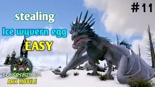 Stealing ice wyvern egg is easy 🔥😍 | Ark mobile Ragnarok gameplay series part 11