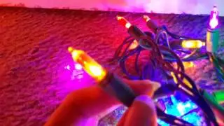 (OLD) Led Christmas string lights vs incandescent lights comparison