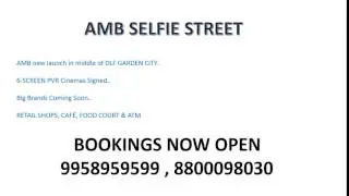 9958959599, amb commercial dlf garden city, amb selfie street dlf garden city
