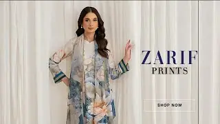 Zarif Unstitched Collection 2024 | Printed Chiffon | Pakistani Clothing uk
