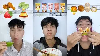 Eating emoji and eating random food from convenience store 😋 part 40