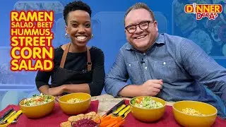 Ramen Salad, Beet Hummus, Street Corn Salad | Dinner DeeAs