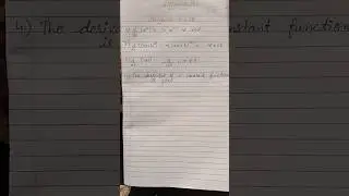 Differentiation (standard Results)