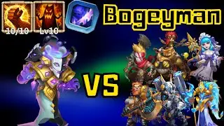 Bogeyman BT35 Maxed vs Top Heroes | Castle Clash #ASG