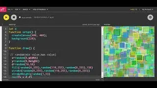 Random function tutorial in p5.js - random()