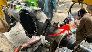 Hino Truck Rear Axle Broken Due To Overload // Let&rsquo;s See this Amazing work How to Repair Broken Axle