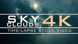 Sky Clouds Time lapse stock video Footage 4k