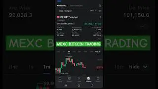MEXC exchange Bitcoin Trading | 100X leverage #shorts #mexc