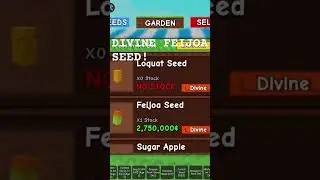 I Got The New DIVINE FEIJOA SEED In Grow A Garden!