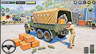 US Offroad Army Truck Driving 3D 2025 - Army Truck Driving Cargo Games - Andriod Gameplay