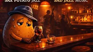 Sad Potato Lofi Jazz in a Lonely Bar ☔ Rainy Night Vibes to Chill, Study & Relax