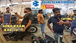 SERVICE CENTER WALO KI HUI LADAI🤬🤬🤬||BAJAJ Service center Exposed ||#bajaj #exposed#scam#viral